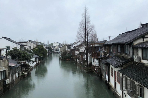 Shanghai: Zhujiajiao Water Town Join in Tour with Tea Wild Animal Park Day Trip