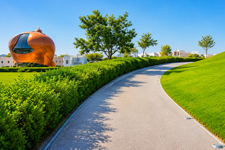 Doha: Katara Hills Park Walking Tour with Hotel Transfers