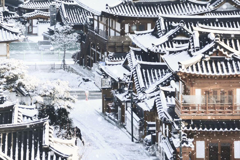 Gamaksan & IceWall Cafe & Eunpyeong HanokVillage & Jingwansa Depart from Hongik Univ. Station Exit 3