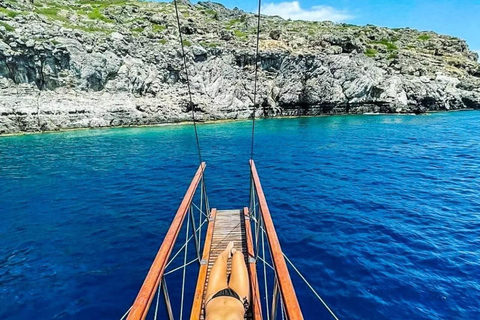 Rodas: crucero a la bahía de Quinn, Afandou y Kallithea con almuerzo