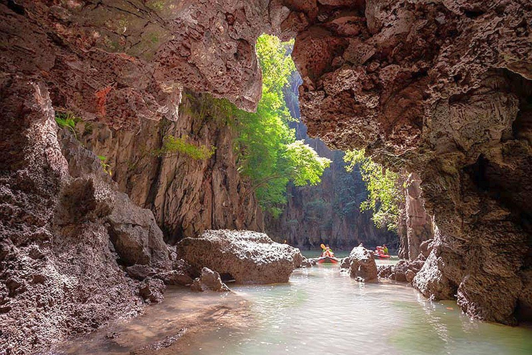 Da Khao Lak: Tour del tramonto e dell&#039;avventura in canoa alla James BondGuida turistica francese