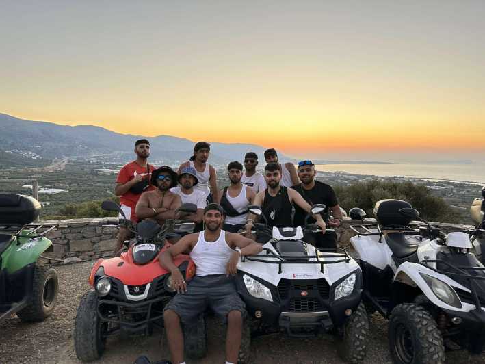 Crete: Off-Road Quad Safari Evening Tour with Hotel Transfer