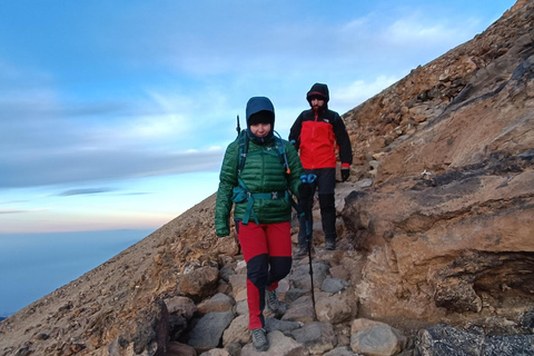 Hiking Summit of Teide by night for a sunrise and a Shadow Climbing Summit of Teide by night for a sunrise and a Shadow