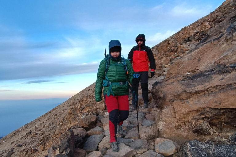 Hiking Summit of Teide by night for a sunrise and a Shadow Climbing Summit of Teide by night for a sunrise and a Shadow