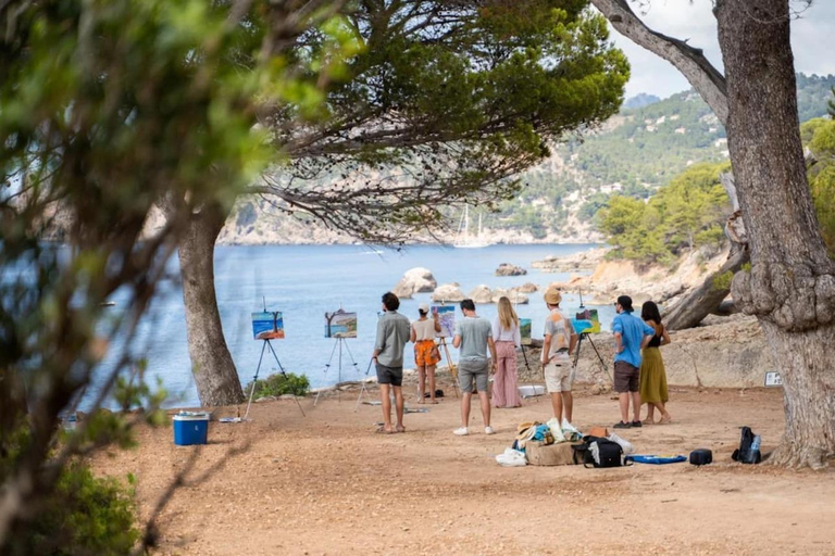 Paint outdoors by the sea in Deià