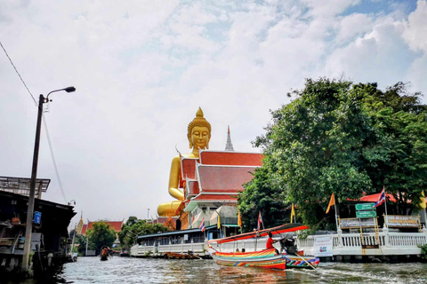 Bangkok: Tour em pequenos grupos pelos canais em um barco de cauda longaBangkok: excursão para grupos pequenos pelos canais em barco Longtail