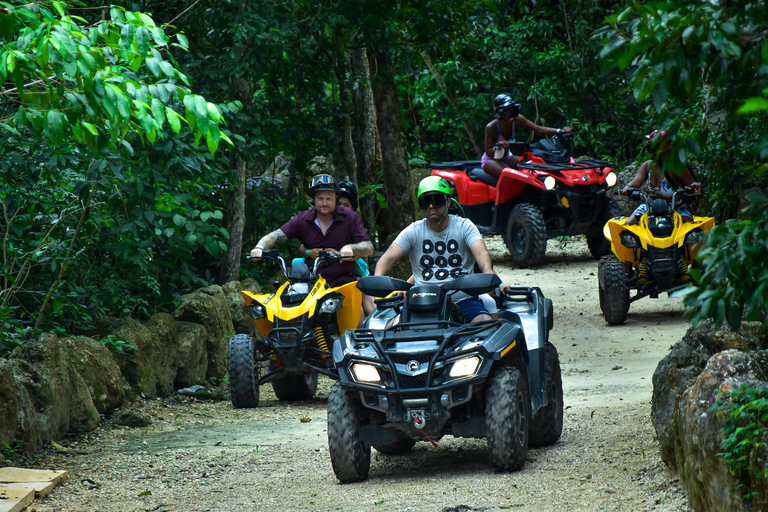 Avontuur in Cancún met ATV, ziplinen en Cenote!