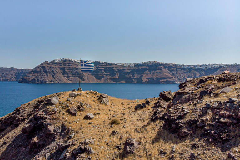 Vulcão de Santorini, fontes termais e passeio ao pôr do sol em OiaExcursão de 6 horas com traslado