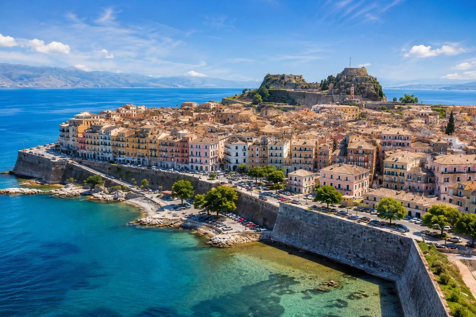 Ab Saranda: Tagestour nach Korfu mit Fähre und Freizeit