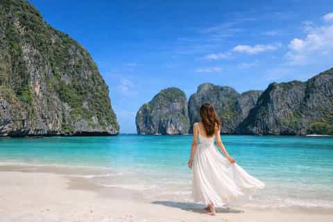 Phi Phi : Premier groupe à Maya Bay, évitez la foule en bateau