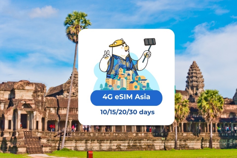 Asia: eSIM Mobile Data (8 countries) 10/15/20/30 days Asia: eSIM Mobile Data 5GB/10 days