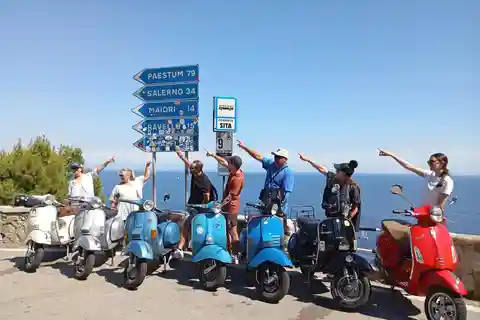 Privat Amalfikustens Vespa-tur med vägkapten