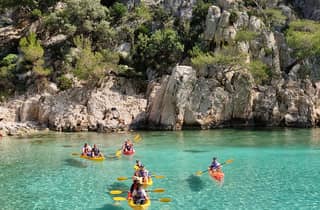 Halbtägige Kajaktour auf dem Meer in Cassis