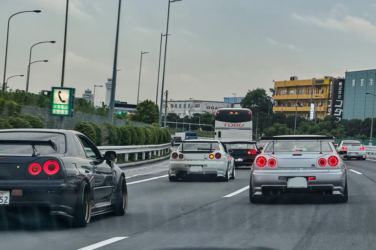 【R34】Tokyo：Private Daikoku tour in Modified R34 Midnight Umihotaru Tour