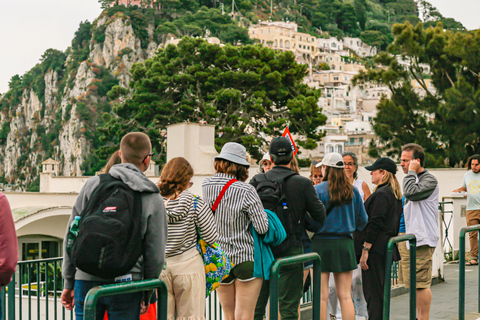 从那不勒斯出发：卡普里岛和阿纳卡普里岛蓝色洞穴导览游卡普里岛法语之旅