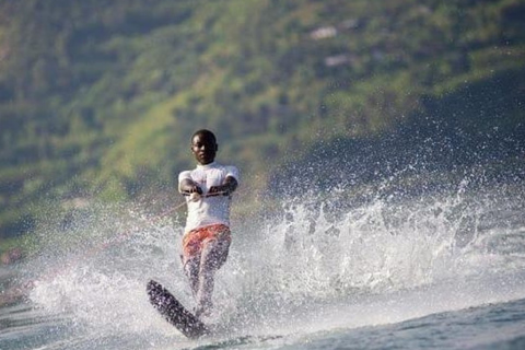 From Kigali: Lake Kivu Jet skiing, Boat Ride & Hot springs