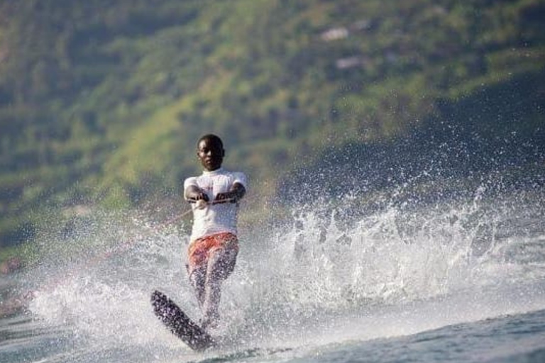From Kigali: Lake Kivu Jet skiing, Boat Ride & Hot springs