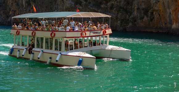 From Side/Alanya: Green Canyon Boat Trip with Lunch & Swim
