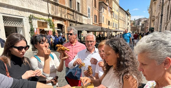 Rome Street Food Tour: Campo de Fiori & Ghetto Area Delights