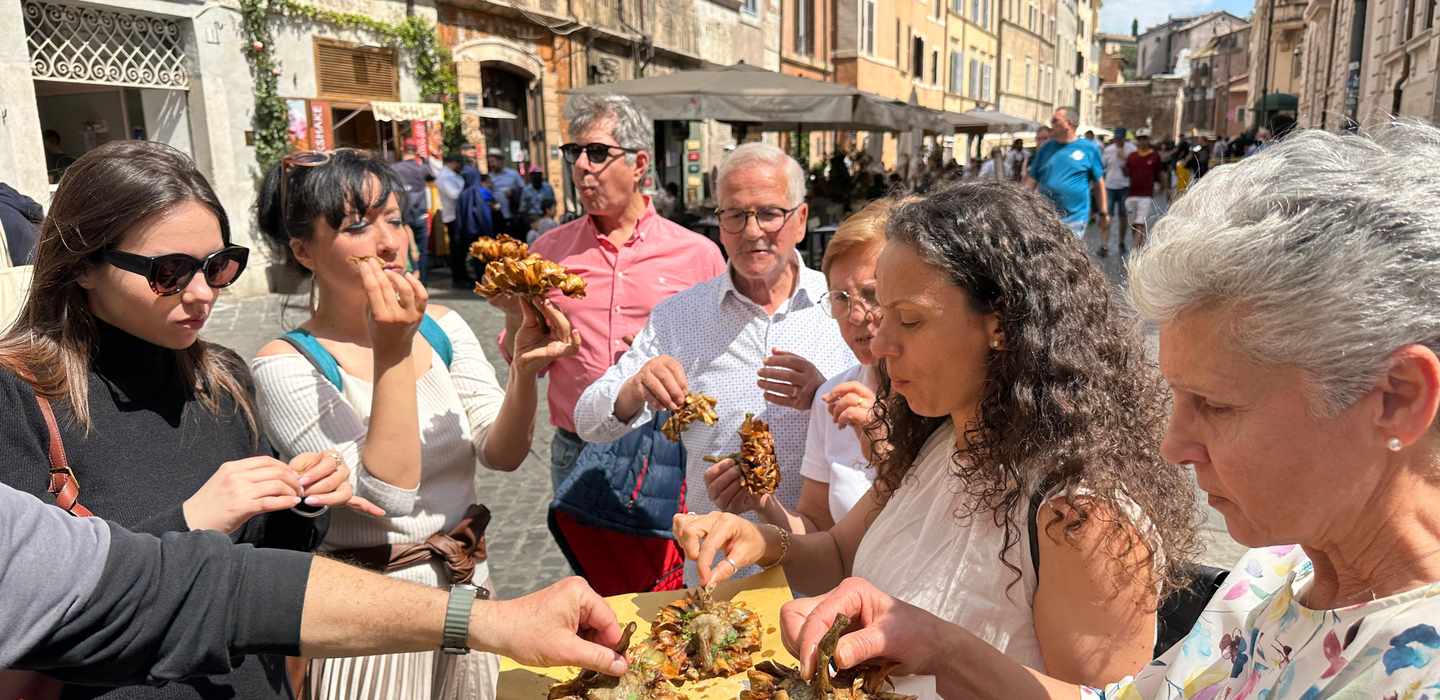 Streetfood-Tour in Rom: Campo de Fiori & Köstlichkeiten im Ghetto Streetfood-Tour in Rom: Campo de Fiori & Köstlichkeiten im Ghetto