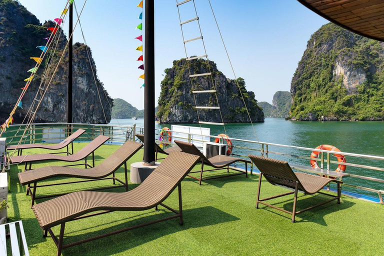 Meilleures ventes : Excursion d'une journée en croisière de luxe dans la baie d'Halong au départ de Hanoi