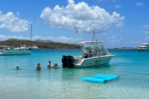 Fajardo : demi-journée de bateau privé à Icacos ou Palomino