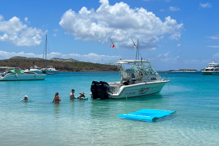 Fajardo : demi-journée de bateau privé à Icacos ou Palomino