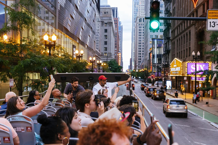 Chicago: Sunset Tour by Open-top Bus with Live Guide Panoramic Sunset Tour