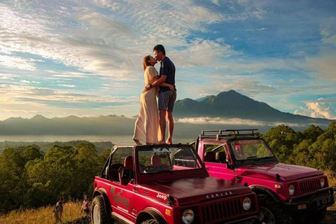 Ubud: Tour dell&#039;alba del Monte Batur in jeep e delle sorgenti calde naturaliTour dell&#039;alba in jeep con trasferimento