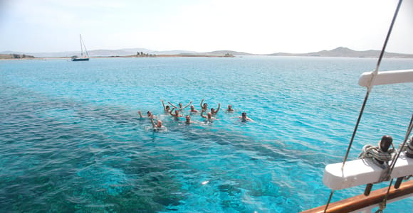 Depuis Mykonos : croisière à Délos et Rhénée avec déjeuner