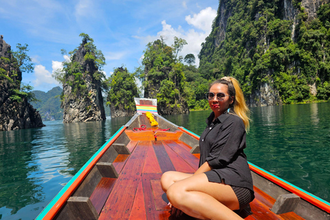 From Phuket: Private Day Trip to Khao Sok with Longtail TourPhuket: Private Day Trip to Khao Sok with Longtail Boat Tour