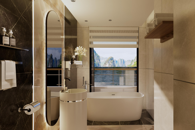 Hanoi: 2-Day Lan Ha & Halong Bay Luxurious Cruise w/Balcony Hanoi: 2-Day Lan Ha & Halong Bay Luxury Cruise with Balcony