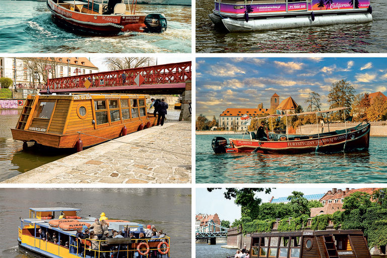 Crucero diurno en barco por el casco antiguo de Wroclaw