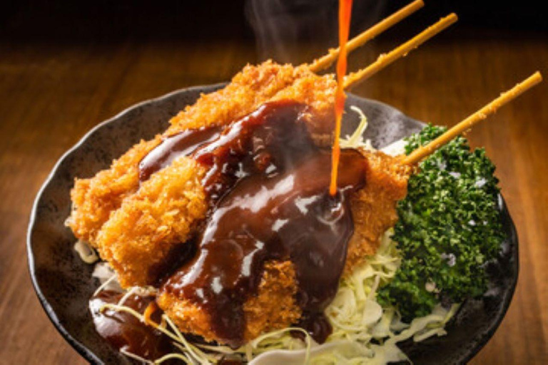 Osaka: Kushikatsu Cooking Experience with Sake