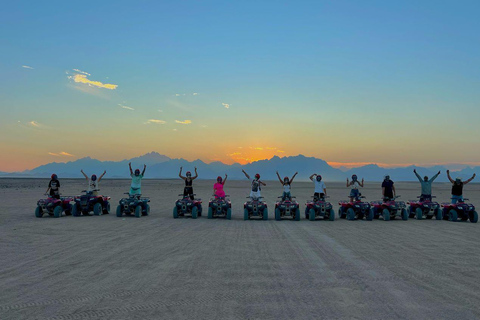 Hurghada: Quad Bike and Camel Ride with Dinner and Show pickup from hotels inside hurghada