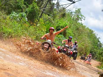 Cancun : Circuit dynamique avec quad, cenote et tyrolienne