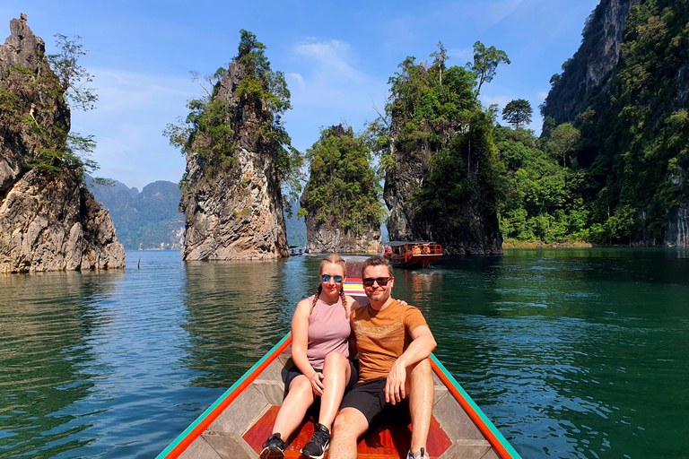 Phuket or Anywhere: 2-Days Cheow Lan Lake & Raft-Resort-FAN Option 1: From KhaoLak+KhaoSok with Roundtrip Hotel Transfer