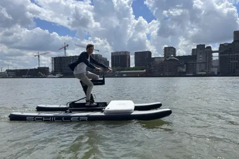Schiller Water Bike Rental in Rijnhaven Rotterdam