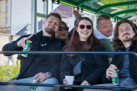 Bratislava: Bus City Tour-Unlimited Drinks,Prosecco,Beer
