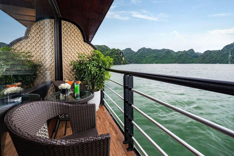 Hanoi: 2-Day Ha Long &amp; Lan Ha Bay 5-Star Boat with Balcony