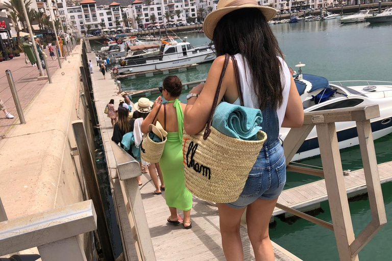 Agadir: Private Luxury Boat Cruise with Swimming & Pickup