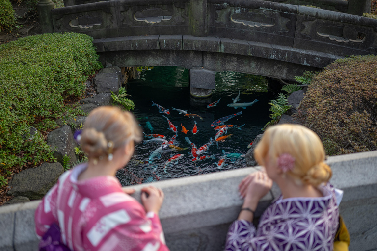 Tokyo: Luxury Kimono Walking Tour w/ Local Guide opt. Vegan