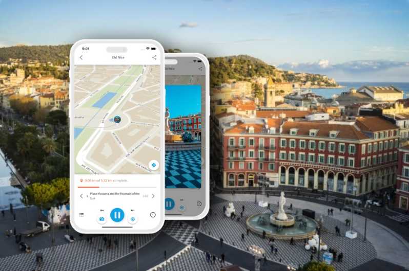 Nice city tour: audio guide app in your smartphone