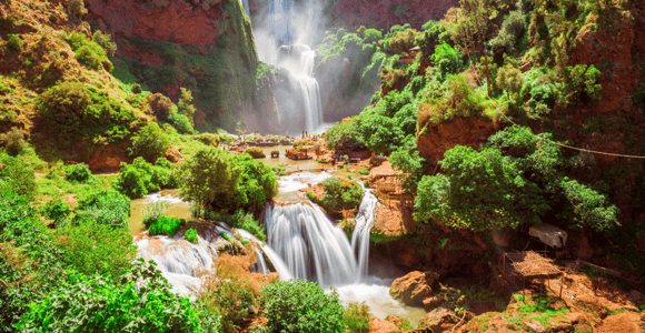 Marrakech: Cascate di Ouzoud, escursione guidata, crociera e pranzo