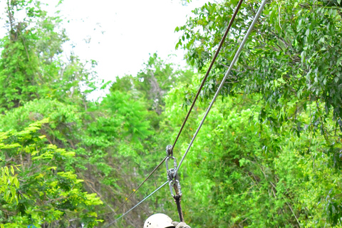 Cancun: Dynamiczna wycieczka z ATV, Cenote i tyrolkamiPODWÓJNY ATV Z TULUM