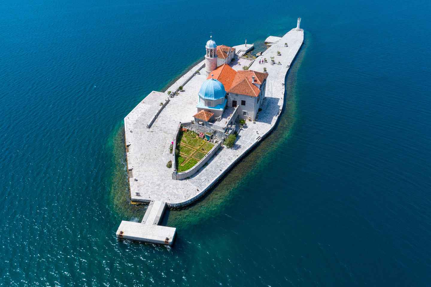 코토르: 블루 케이브와 성모암섬 보트 투어