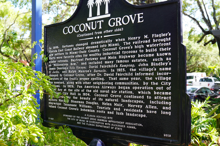 Miami: Coconut Grove Guided E-Bike Tour Historic Bike Ride