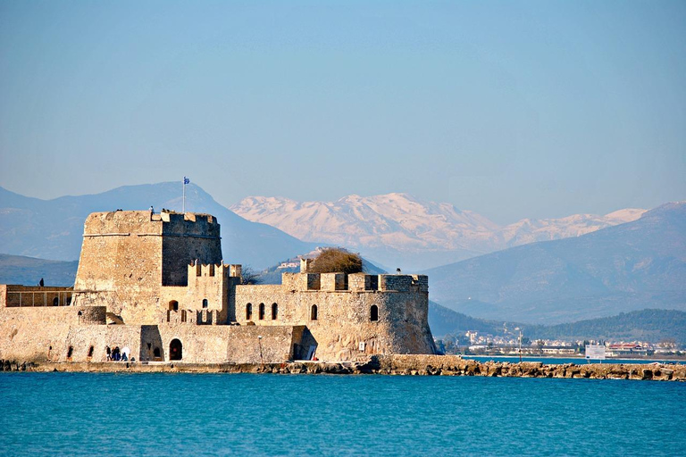 From Athens: Ancient Corinth & Nafplio Guided Day Trip Excursion with entrance tickets