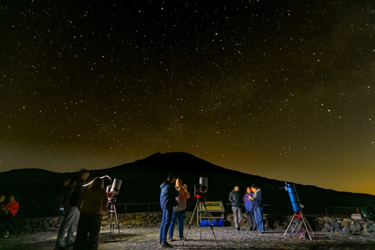 Teneriffa: Sternenbeobachtung im Nationalpark El TeideSonnenuntergang, Sekt & Sternenbeobachtung ohne Abholung
