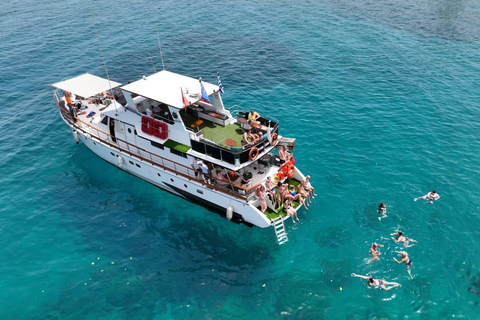 Protaras: Waterworld Turtle Cove Cruise with Swim Stops Includes Local Resort Transfer And Morning Cruise
